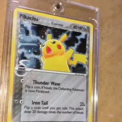 Nintendo Pikachu Delta Species 033 40 HP Thunder Wave Reverse Holo Card - Image 3
