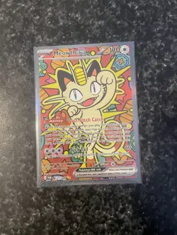 MEOWTH EX Special Illustration Rare Card • 121/88 • Pokemon ME03: Perfect Order - Image 1
