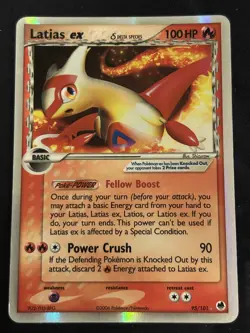 Latias EX Dragon Frontiers Holo Card 95/101 LP - Image 1