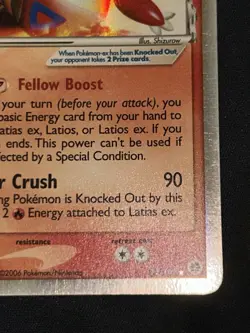 Latias EX Dragon Frontiers Holo Card 95/101 LP - Image 5