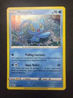 Manaphy SWSH275 | SWSH Holo Black Star Promo | Pokemon Card | NM- - Image 1