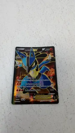 Lucario EX 107/111 Pokemon Card Full Art Ultra Rare Furious Fists - Image 1