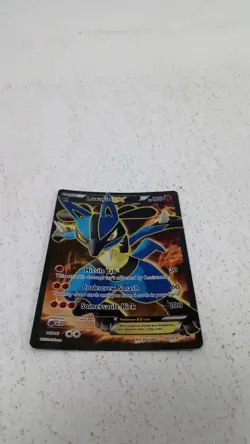 Lucario EX 107/111 Pokemon Card Full Art Ultra Rare Furious Fists - Image 5