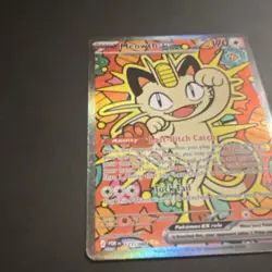Pokemon Meowth GX Full Art Holo Black Star Promo Card SM220 170 HP - Image 3