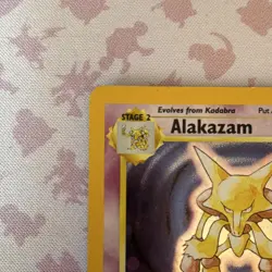 Pokemon Alakazam 1/130 Base Set 2 Holo Rare Stage 2 80 HP Wizards 2000 Card - Image 2