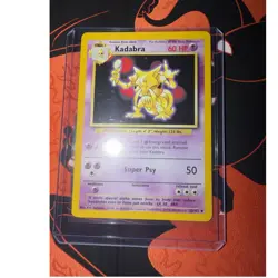 Pokemon Kadabra 32/102 Base Set Unlimited Regular Uncommon Card 1999 - Image 1
