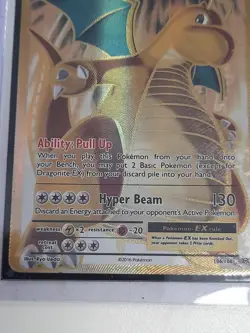 Pokemon Dragonite Gold EX 106/108 XY Evolutions Ryo Ueda Card Rare Art Holo - Image 3