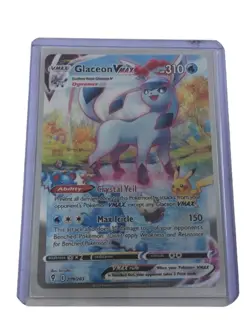 Glaceon VMAX 209 203 Secret Rare Evolving Skies Pokemon Card Colectable - Image 1