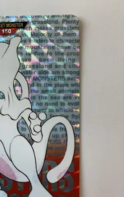 Pokemon Mewtwo Carddass Holo Collection Card #150 Good - Image 3