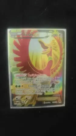Pokemon TCG Ho-Oh EX Full Art Ultra Holo Rare Card 121/122 XY Breakpoint - Image 1