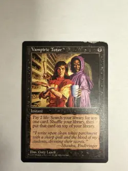 1xMTG Vampiric Tutor-Visions-Damage - Image 1