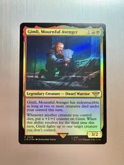 Gimli, Mournful Avenger - 209 - MTG: Lord of the Rings - Rare - FOIL - Image 1