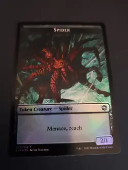 Spider / Ellywick Tumblestrum Foil Token Adventures in the Forgotten Realms MTG - Image 1