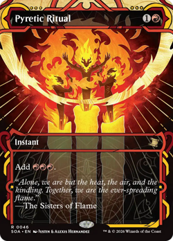 Pyretic Ritual (FOIL) x1 - MTG Secrets of Strixhaven Mystical Archive SOA #46 - Image 1