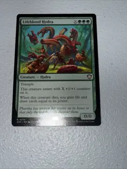 x1 Lifeblood Hydra R MTG Commander: Secrets of Strixhaven M/NM, English - Image 1