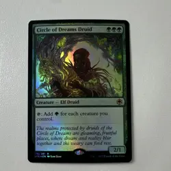 Wizards of the Coast Circle of Dreams Druid AFR Rare Creature Green 176 Foil - Image 1