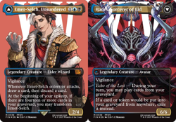 MTG Emet-Selch, Unsundered // Hades, Sorcerer of Eld - Surge Foil - Borderless, - Image 1