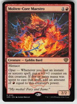 Molten-Core Maestro 125 Rare Secrets of Strixhaven Magic: The Gathering NM - Image 1
