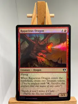 Rapacious Dragon - Foil Common - Commander Masters - NM - MTG - Image 1