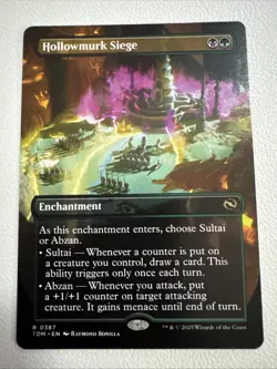 Hollowmurk Siege Borderless (NM Non-Foil) TDM-0387 Rare MTG - Image 1