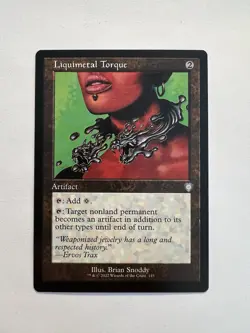 Liquimetal Torque - RETRO FRAME - MTG The Brothers' War: Commander - NM - Image 1
