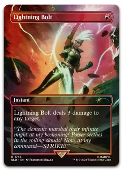 Lightning Bolt (1743) (Rainbow Foil) #1743 (NM) Secret Lair Drop SLD Magic MTG - Image 1