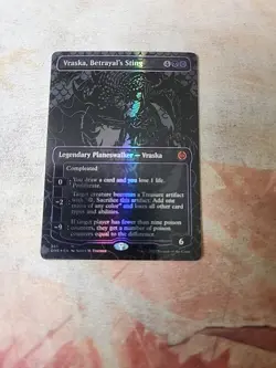 Vraska, Betrayal's Sting Oil Slick Raised Foil Phyrexia All Will Be One MTG NM - Image 1