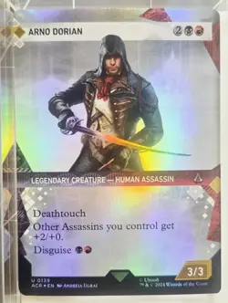 2024 MTG Magic the Gathering ACR Assassin's Creed Foil #139 Arno Dorian NM - Image 1