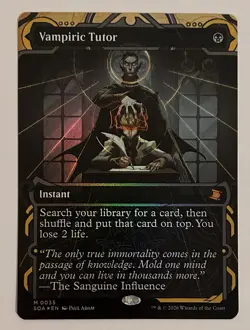 Wizards Vampiric Tutor Foil Extended Art Mythic Instant Secrets of Strixhaven - Image 1
