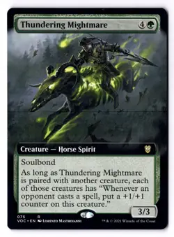 Thundering Mightmare NM* EXTENDED Commander Crimson Vow 075 mtg -UnltdCards - Image 1