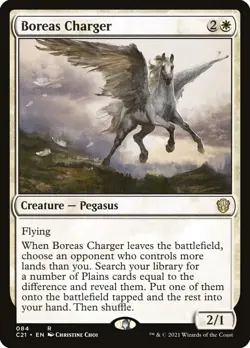 Boreas Charger 084 Non Foil Rare Commander 2021 MTG Near Mint - Image 1