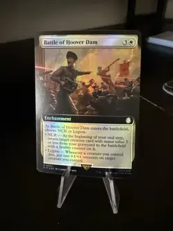 Battle of Hoover Dam Extended Art Foil - PIP 0364 - NM - MTG Magic - Image 1