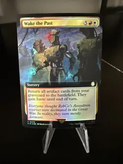 Wake The Past Extended Art FOIL - Fallout MTG NM - Image 1