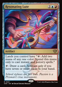 Resonating Lute - Secrets of Strixhaven - SOS MTG - Image 1