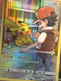 Pokemon TCG Pikachu (Secret) 241/236 Sm-Cosmic Eclipse Holo Near Mint - Image 3