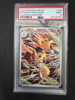 Pokemon TCG Ethan's Typhlosion Destined Rivals IR Card 190/182 PSA 9 - Image 1