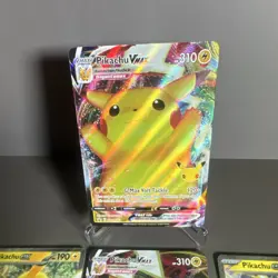 Pokemon TCG Nintendo Sword & Shield Pikachu V VMAX EX Holo Promo Card Lot (7) - Image 2