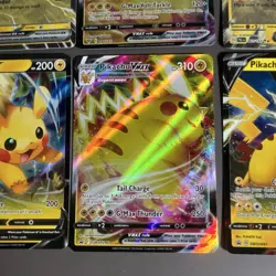 Pokemon TCG Nintendo Sword & Shield Pikachu V VMAX EX Holo Promo Card Lot (7) - Image 4