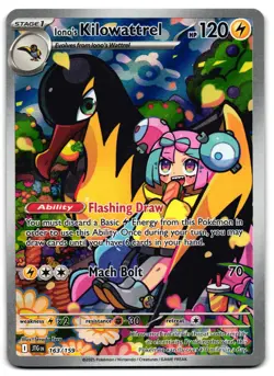 Iono's Kilowattrel 163/159 - 🌊 Journey Together Pokemon TCG 🖤 - LP - Image 1