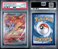 2025 POKEMON DRI EN-DESTINED RIVALS #229 TEAM ROCKET'S MOLTRES EX PSA 10 - Image 3