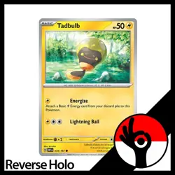 Pokemon TCG: Obsidian Flames - Reverse Holo - 074/197 - Tadbulb - Image 1