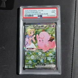 Pokemon Card - Journey Together Lillie's Clefairy EX Card 184/159 Graded PSA 9 - Image 1