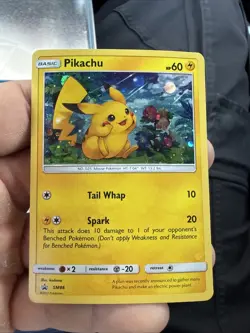 Pokemon Pikachu SM86 Black Star Promo Card Sun Moon Cosmo - Image 1