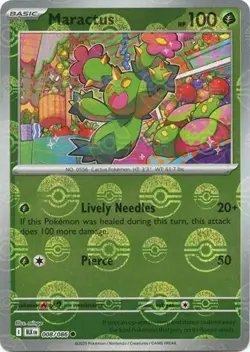 Maractus (Poke Ball Pattern, #008/086) - Holofoil SV - Black Bolt NM Pokemon - Image 1