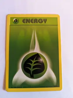 Grass Energy 99/102 Pokemon Base Set Unlimited TCG Card - Image 1