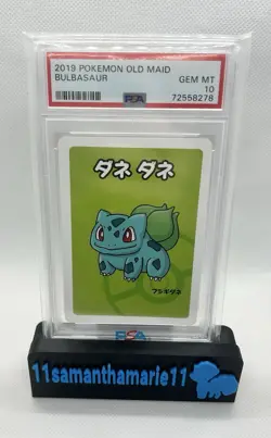 2019 Bulbasaur Pokemon Old Maid PSA 10 - Image 1