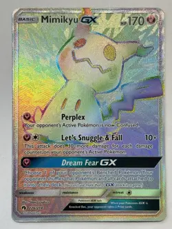 Pokemon Mimikyu GX Secret Rare Full Art 226/214 SM Lost Thunder TCG - Image 2