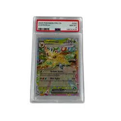 2025 POKEMON PRISMATIC EVOLUTIONS #006/131 LEAFEON EX GRADED PSA 8 - Image 1