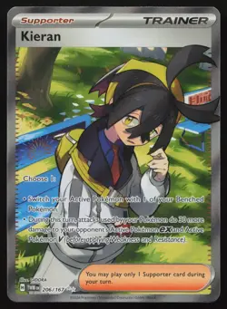 Kieran 206/167 Full Art Ultra Rare Twilight Masquerade Pokemon English NM - Image 1