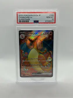 2023 Pokemon SV2a JP Charizard ex Super Rare Holo 185/165 PSA 10 - Image 1